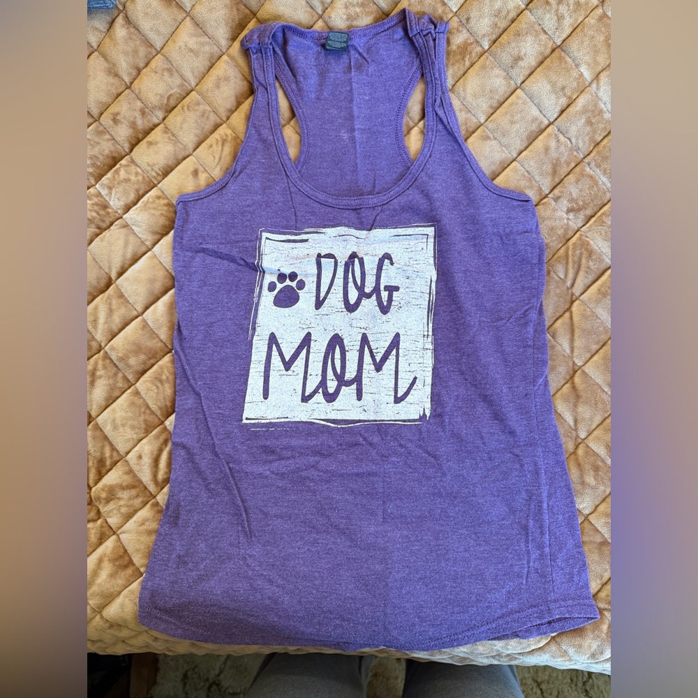 Purple Dog Mom Tank Top